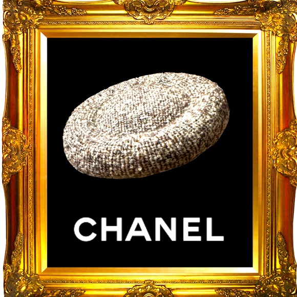 Chanel Haute Couture Tweed Beret Hat, 1980s - Picture 1 of 11